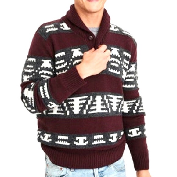 American Eagle Outfitters Other - American Eagle Southwestern Shawl Collar Sweater L